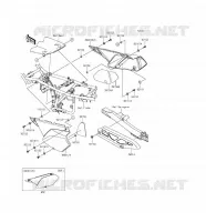 CACHE LAT&Eacute;RAL/GARDE CHAINE pour Kawasaki KLX250 2016