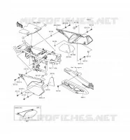 CACHE LAT&Eacute;RAL/GARDE CHAINE pour Kawasaki KLX250 2016
