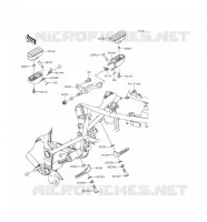 REPOSE PIED pour Kawasaki KLX250 2016