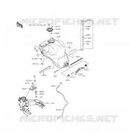 RESERVOIR CARBURANT pour Kawasaki VERSYS 1000 2016