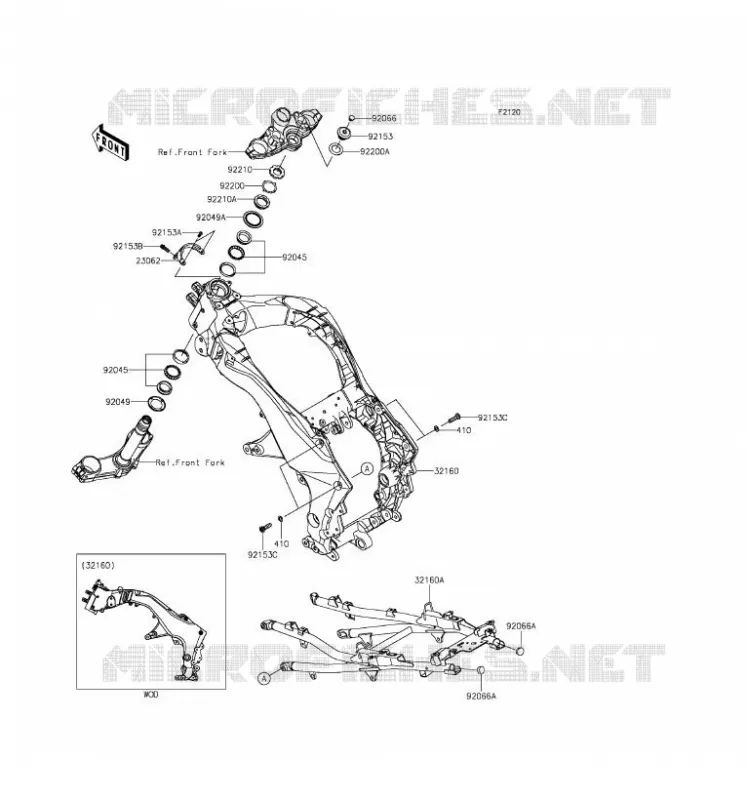 CH&Acirc;SSIS Kawasaki MOTOS 1000 2016 VERSYS 1000  KLZ1000BGF