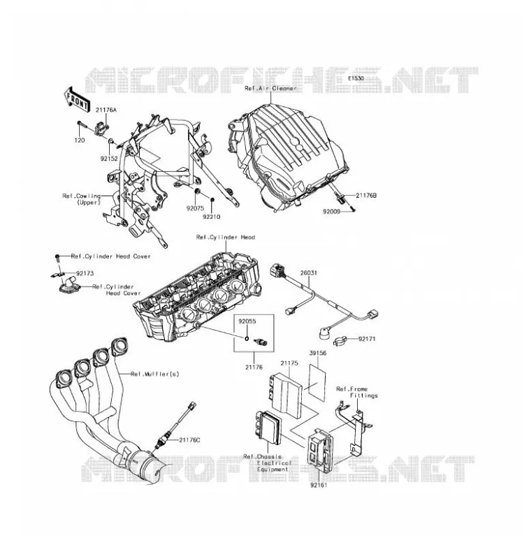 INJECTION CARBURANT Kawasaki MOTOS 1000 2017 VERSYS 1000  KLZ1000BHF