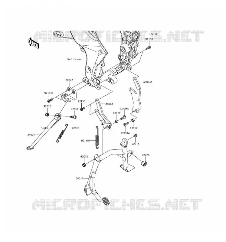 BEQUILLES Kawasaki MOTOS 1000 2017 VERSYS 1000  KLZ1000BHF