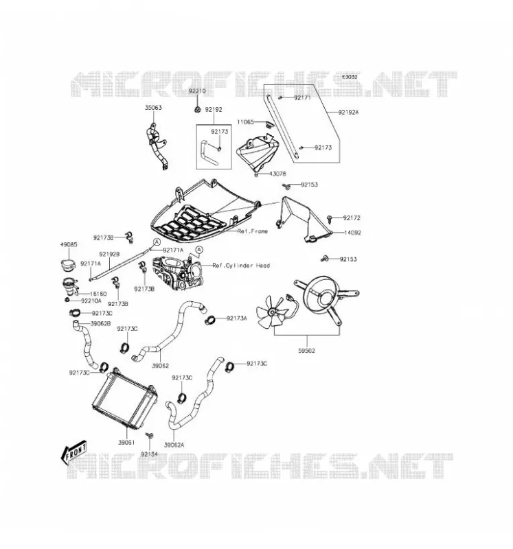 RADIATEUR Kawasaki SCOOTER 300 2016 J300  SC300AGFA