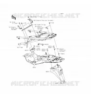 GARDE BOUE ARRI&Egrave;RE pour Kawasaki CONCOURS 14 ABS 2016