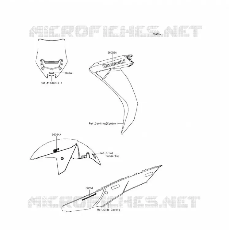 STICKER(GRAY) Kawasaki MOTOS 1400 2016 CONCOURS 14 ABS  ZG1400EGF