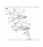 GARDE BOUE ARRI&Egrave;RE pour Kawasaki 1400GTR ABS 2016