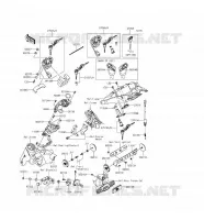 CONTACTEUR SERRURE/R&Eacute;FLECTEUR pour Kawasaki Z1000 ABS 2016