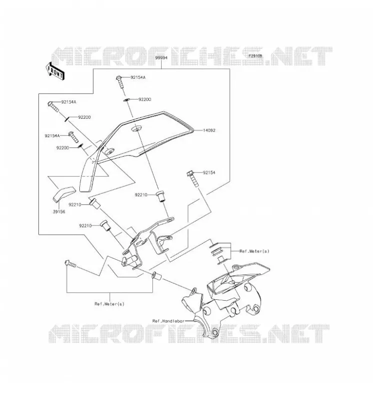 ACCESSOIRE(COUVRE COMPTEUR) Kawasaki MOTOS 1000 2016 Z1000 ABS  ZR1000GGF