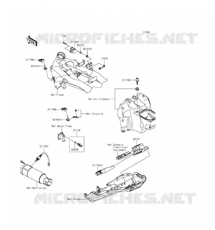 INJECTION CARBURANT Kawasaki MOTOS 800 2016 Z800  ZR800AGF