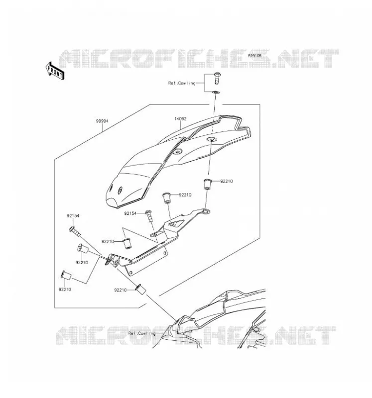 ACCESSOIRE(COUVRE COMPTEUR) Kawasaki MOTOS 800 2016 Z800  ZR800AGF