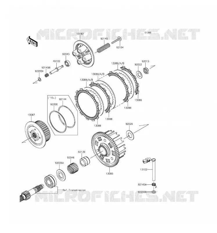 EMBRAYAGE Kawasaki MOTOS 800 2016 Z800  ZR800AGF