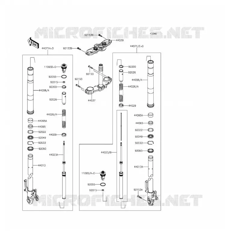 FOURCHE Kawasaki MOTOS 800 2016 Z800  ZR800AGF