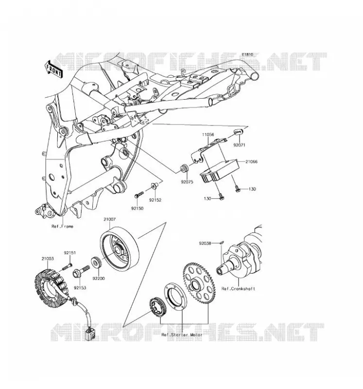 G&Eacute;N&Eacute;RATEUR Kawasaki MOTOS 800 2016 Z800 ABS  ZR800BGF