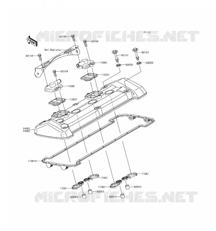 COUVRE CULASSE Kawasaki MOTOS 800 2016 Z800 ABS  ZR800BGF