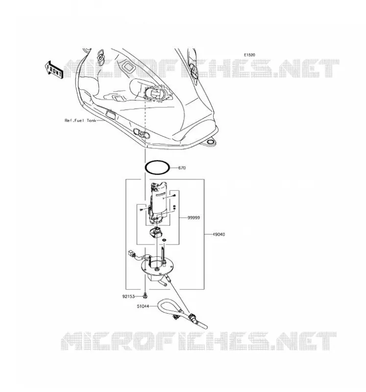 POMPE A ESSENCE Kawasaki MOTOS 800 2016 Z800 ABS  ZR800BGF