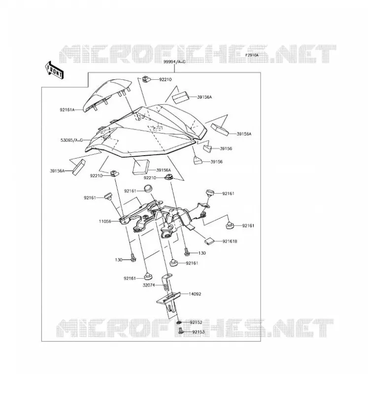 ACCESSOIRE (COUVRE SELLE) Kawasaki MOTOS 800 2016 Z800 ABS  ZR800BGF