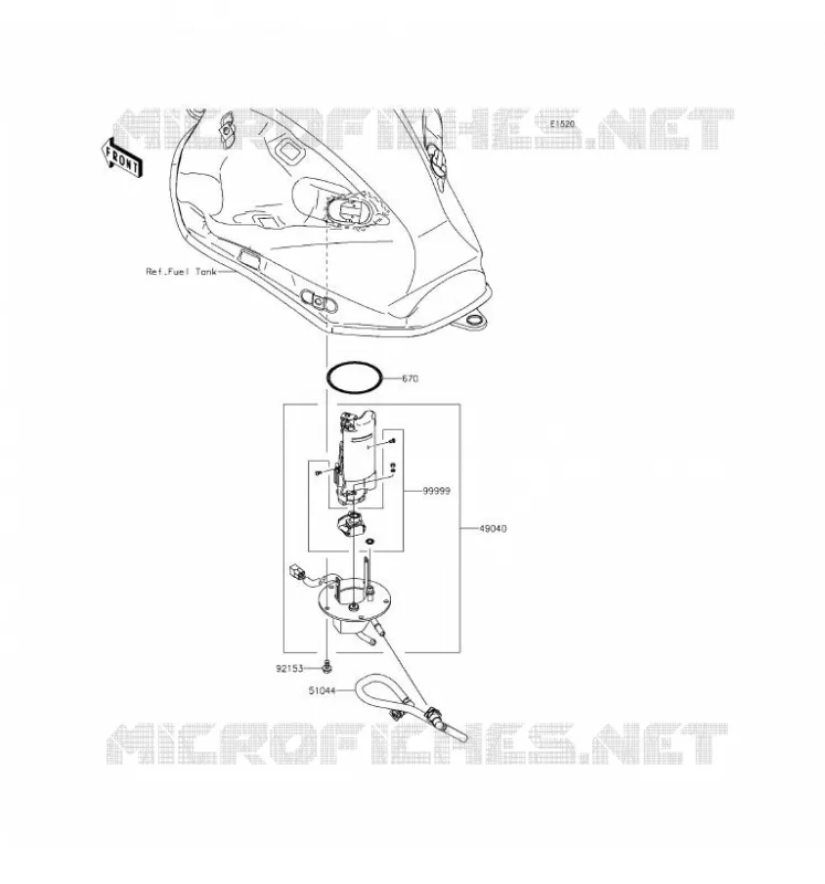 POMPE A ESSENCE Kawasaki MOTOS 800 2016 Z800 ABS  ZR800BGF