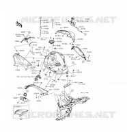 RESERVOIR CARBURANT pour Kawasaki Z800 2016