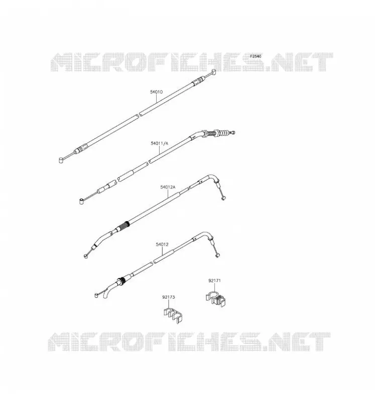 CABLES Kawasaki MOTOS 800 2016 Z800  ZR800CGF