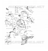 RESERVOIR CARBURANT pour Kawasaki Z800 2016