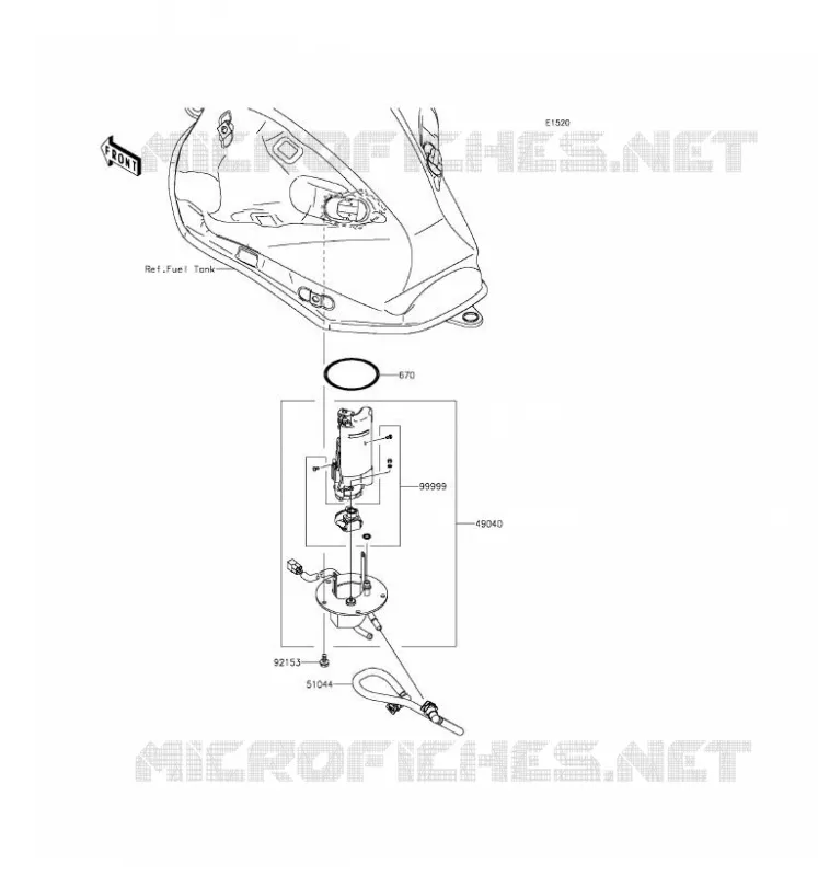 POMPE A ESSENCE Kawasaki MOTOS 800 2016 Z800 ABS  ZR800DGF