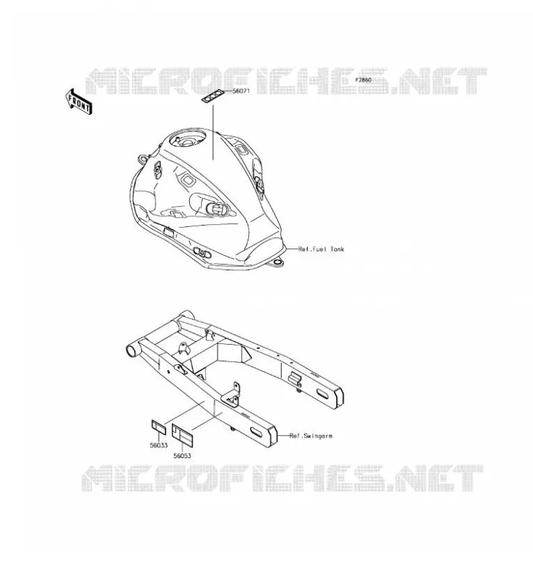 LABEL Kawasaki MOTOS 800 2016 Z800  ZR800EGF