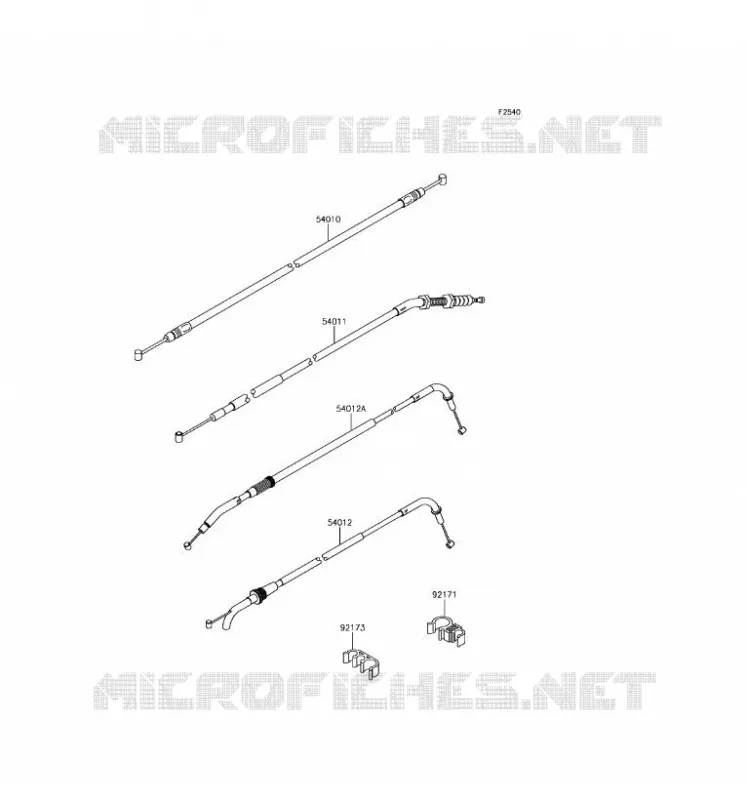 CABLES Kawasaki MOTOS 800 2016 Z800 ABS  ZR800FGF