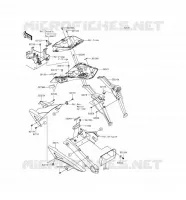 GARDE BOUE ARRI&Egrave;RE pour Kawasaki Z1000SX 2016