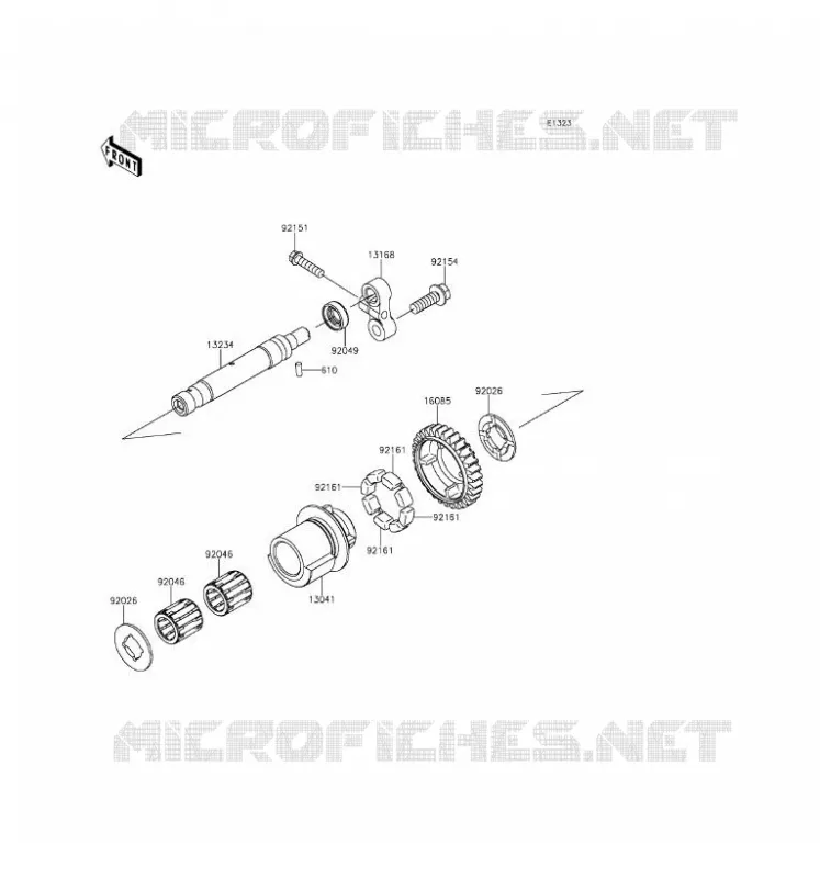 BALANCIER Kawasaki MOTOS 1000 2016 Z1000SX ABS  ZX1000MGF