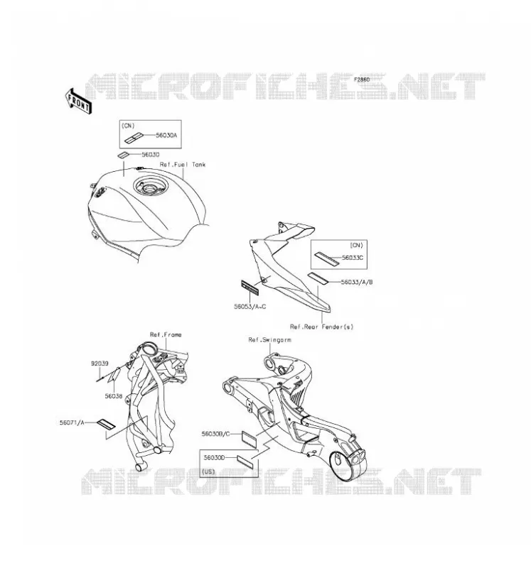 LABEL Kawasaki MOTOS 1000 2016 NINJA H2R  ZX1000PGF