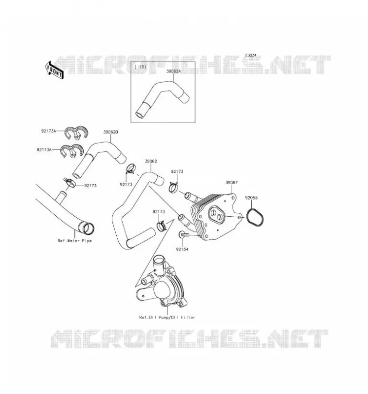 RADIATEUR D'HUILE Kawasaki MOTOS 1000 2016 NINJA H2R  ZX1000PGF