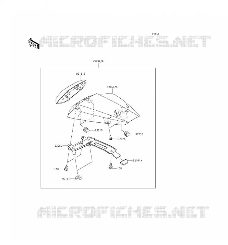 ACCESSOIRE (COUVRE SELLE) Kawasaki MOTOS 1000 2016 NINJA ZX-10R  ZX1000RGF