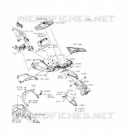 GARDE BOUE ARRI&Egrave;RE pour Kawasaki NINJA ZX-10R 2016