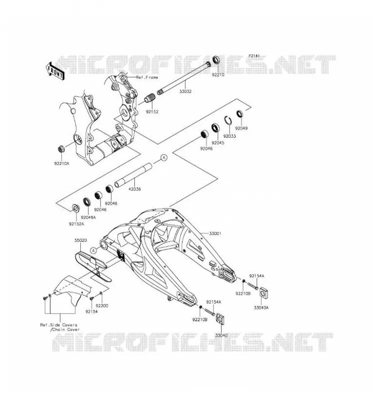 BRAS OSCILLANT Kawasaki MOTOS 1000 2017 NINJA ZX-10R  ZX1000RHF