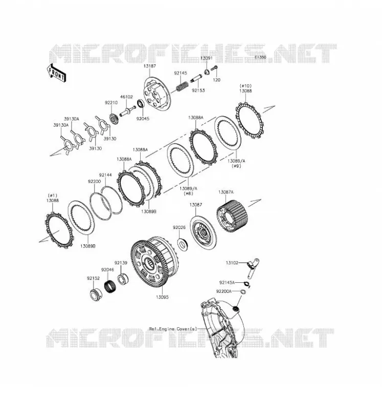 EMBRAYAGE Kawasaki MOTOS 1000 2017 NINJA ZX-10R  ZX1000RHFA