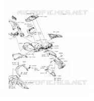 GARDE BOUE ARRI&Egrave;RE pour Kawasaki NINJA ZX-10R ABS 2016