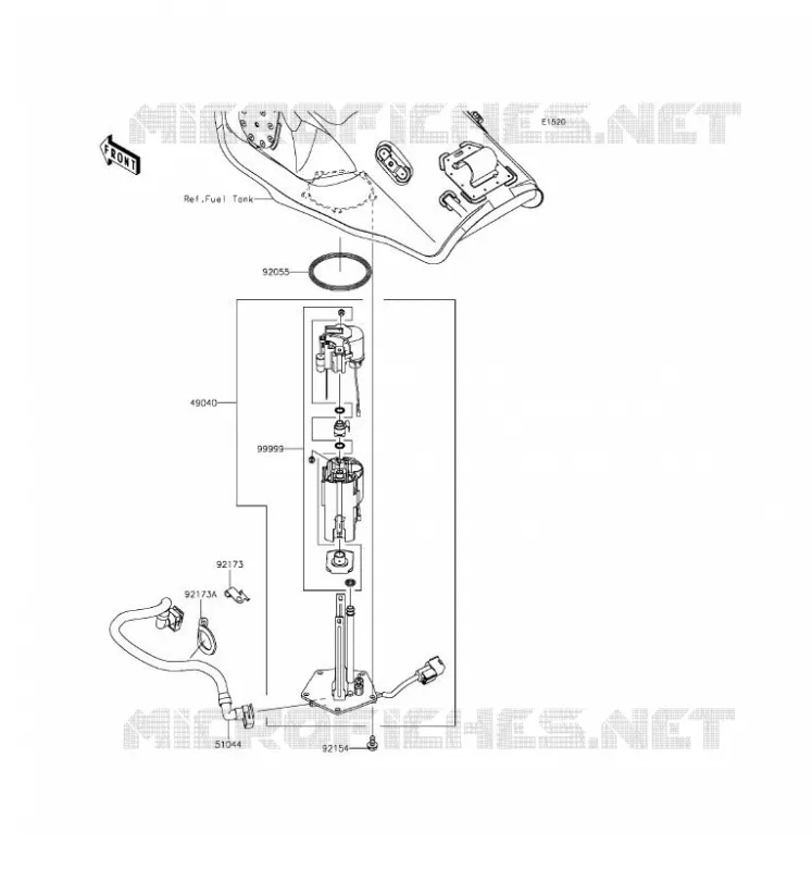 POMPE A ESSENCE Kawasaki MOTOS 1000 2016 NINJA ZX-10R ABS  ZX1000SGF
