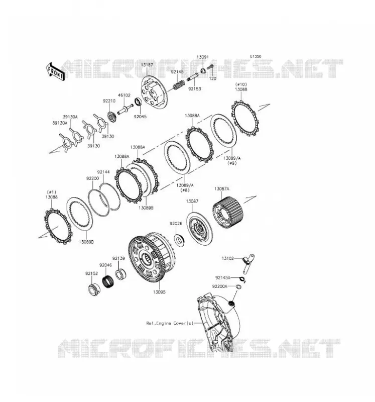 EMBRAYAGE Kawasaki MOTOS 1000 2017 NINJA ZX-10R ABS  ZX1000SHF
