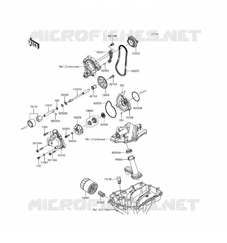 POMPE A HUILE Kawasaki MOTOS 1000 2017 NINJA ZX-10R ABS  ZX1000SHFA