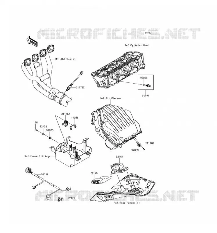 INJECTION CARBURANT Kawasaki MOTOS 1000 2017 Z1000SX  ZX1000WHF