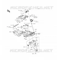 GARDE BOUE ARRI&Egrave;RE pour Kawasaki ZZR1400 ABS 2016
