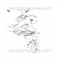 GARDE BOUE ARRI&Egrave;RE pour Kawasaki NINJA ZX-14R ABS 2017