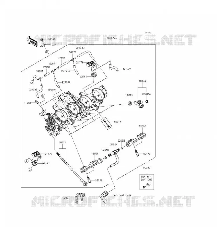 CARBU Kawasaki MOTOS 636 2016 NINJA ZX-6R ABS  ZX636FGFA