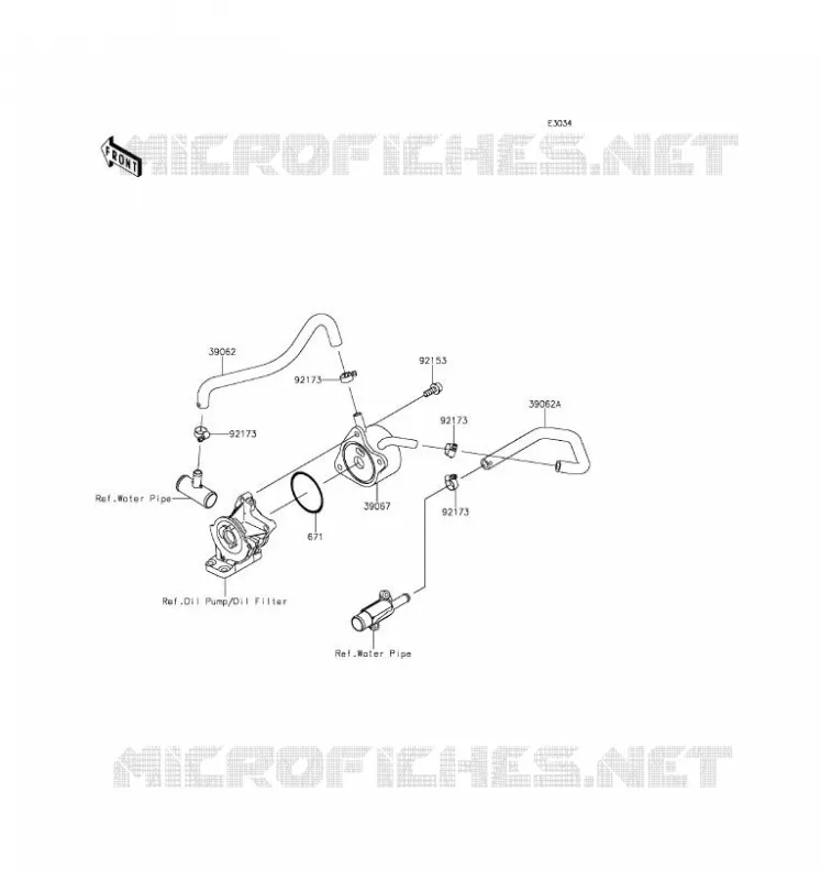 RADIATEUR D'HUILE Kawasaki MOTOS 636 2016 NINJA ZX-6R ABS  ZX636FGFA