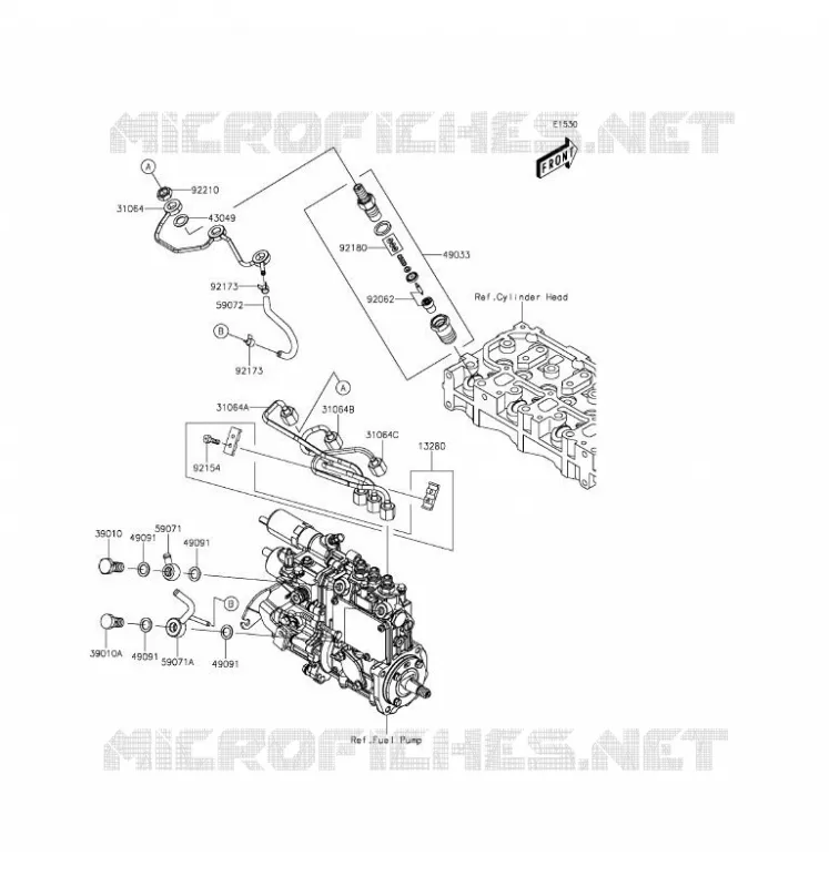 INJECTION CARBURANT Kawasaki SSV 1000 2016 MULE PRO-DXT  KAF1000AGF