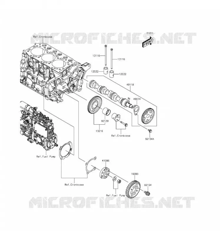 SOUPAPE/ARBRE A CAME Kawasaki SSV 1000 2016 MULE PRO-DXT  KAF1000AGF