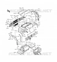 GARDE BOUE AVANT pour Kawasaki MULE PRO-DXT 2016