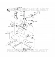 RESERVOIR CARBURANT pour Kawasaki MULE PRO-DXT 2017