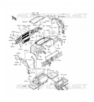 GARDE BOUE AVANT pour Kawasaki MULE PRO-DX 2016
